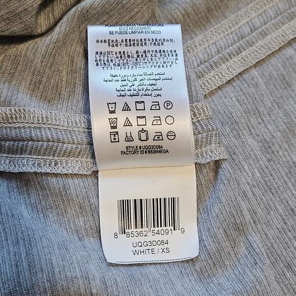 BCBG Skirt Size XS Gray White Micro Stripe Y2K Low Rise Stretchy Maxi Minimalist - Picture 6 of 9